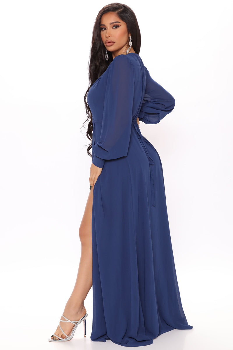 By Your Side Maxi Dress - Blue ...